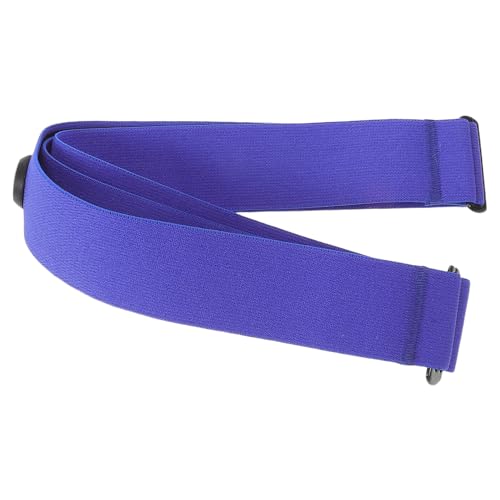 Mikinona Correa de Pecho Ajustable de Silicona Azul 3x110 Cm para Monitor de Frecuencia Cardíaca, Banda Cómoda para Ciclismo, Gimnasio y Entrenamiento Deportivo
