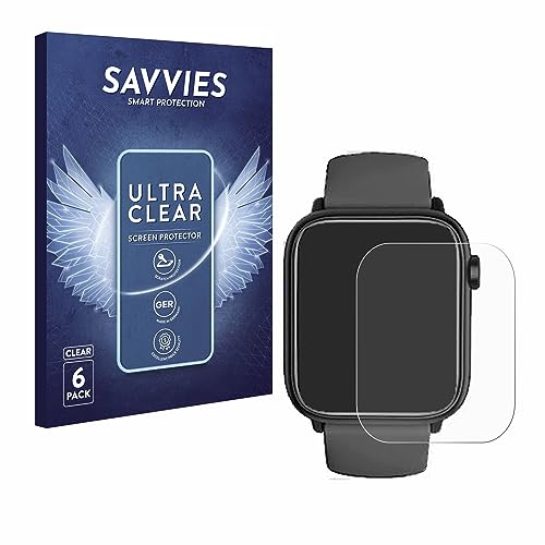 Savvies 6 Pack Screen Protector compatible with Tisoutec G89 Pro 1.85" Protection Film Clear