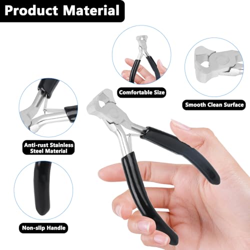 Image of Jewelry Pliers,Nail Puller Tool for Carpenter,End Cutting Pliers,End Nippers for Zipper Install Stops,Jewelry Making Tools for Crafts