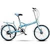 HYLK 20 Inch Opvouwbare Fiets Vrouwelijke Ultra-Lichtdraagbare Volwassen Schokabsorptie Kleine Variabele Snelheid…