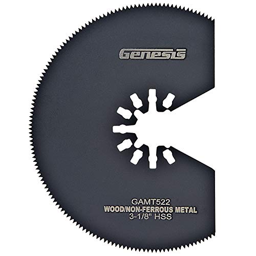 Genesis GMT15A 1.5 Amp Multi-Purpose Oscillating Tool and 19-Piece Universal Hook-And-Loop Accessory Kit with Storage Box