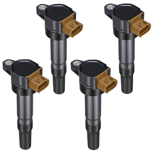Image of 4-Pack UF634 Ignition Coils Compatible with Suzuki SX4 Crossover Swift Grand Vitara Kizashi 1.6L 2.0L L4 - Replaces for UF571 0221504470 12137594937 12137562744