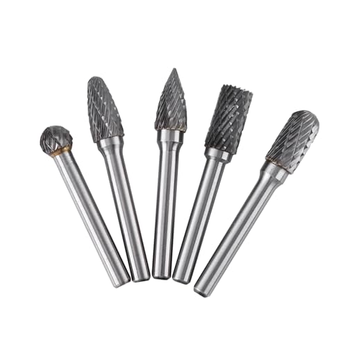 Juego de fresas de carburo SUNGOOYUE 5 piezas 6mm vástago miniatura 5
