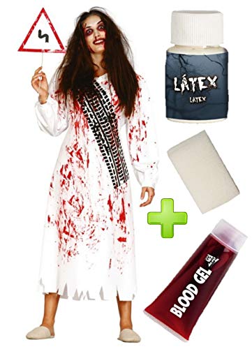 Disfraz de chica de la curva con set de maquillaje