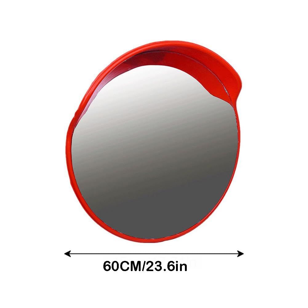Espejo De Seguridad Al Aire Libre, Espejo De Esquina, Espejo De Entrada Curva, Espejo De Tráfico Convexo, Espejo De Seguridad Curvado De Gran Angular, Espejo De Seguridad Parabólico,60cm