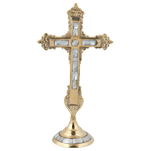 Buy Handmade Christian Greek Orthodox Blessing Cross with Fildisi (79