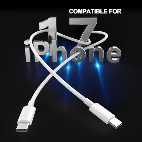 Image of [Apple MFi Certified] iPhone 14 13 12 Pro Max Charger Fast Charging | 60W USB C to USB C Woven Charging Cable Cord 10ft Long for iPhone 17 16 15 Pro Max, iPad Pro /Air /Mini, Galaxy S26 S25 Ultra