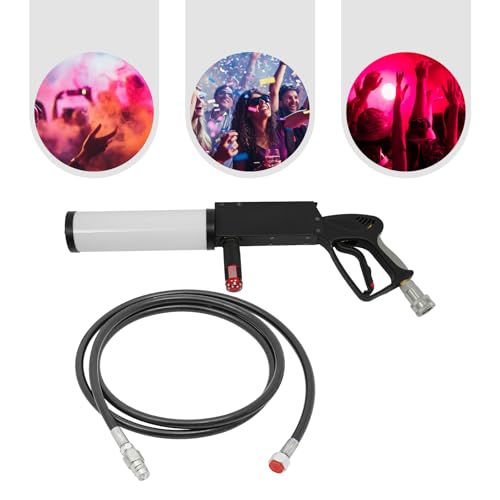 Pistola de CO2 con LED, cañón de confeti para eventos, fiestas, DJ y clubes miniatura 5
