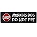 Service Dog Working Do Not Pet Warning Vests/Harnesses Patch Embroidered Badge Fastener Hook & Loop Emblem
