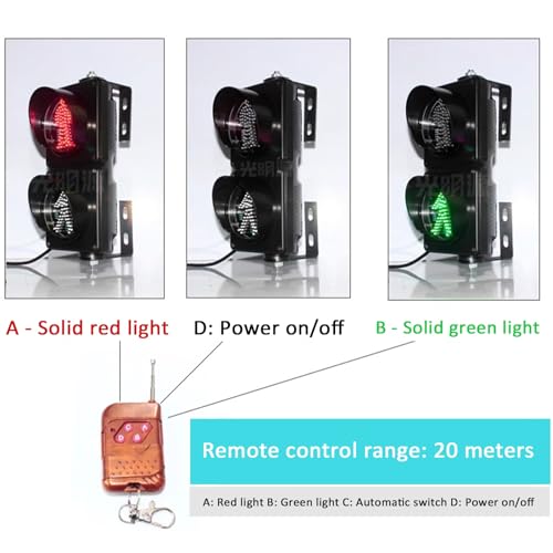 Señal de tráfico LED con mando para proteger cruces de peatones oscuros 5