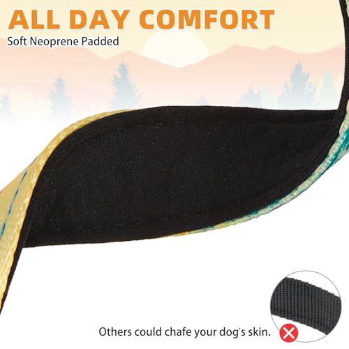 Image of Martingale Collar for Dogs for Small Medium Large Dogs, Soft Padded Nylon No Pull Dog Collar with Buckle, Adjustable No Slip Heavy Duty Durable Puppy Training Collar for Boys Girls, Orange M