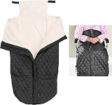 JFNHUTL Double Layered Wheelchair Warm Covers Waterproof Lap Blanket Fleece Lined Cozy Cover with Zipper for Elderly Patients and Disabled Leg Lower Body Warm