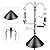 Deluxe Bird Feeding Station Kit - Wild Bird Feeder Hanging Pole With Multi Feeder, Suet Cage, Planter Hanger, and Squirrel Guard Baffle for Attracting Birds