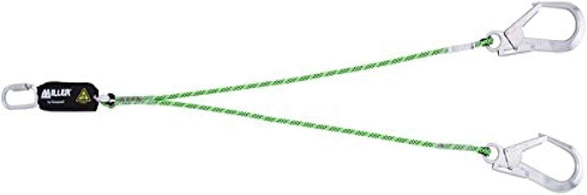 Honeywell 1032394 Miller Shock Absorbing Lanyard Y Kernmantel 1,5M with Q.T and 2Go65 Edge Tested