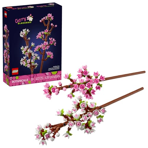 LEGO Cherry Blossom Building Toy for Kids, Girls & Boys, Ages 8+ - Artificial Cherry Blossom Decor for Home & Display - Creative Gift Idea for Plant & Flower Lovers - 40725