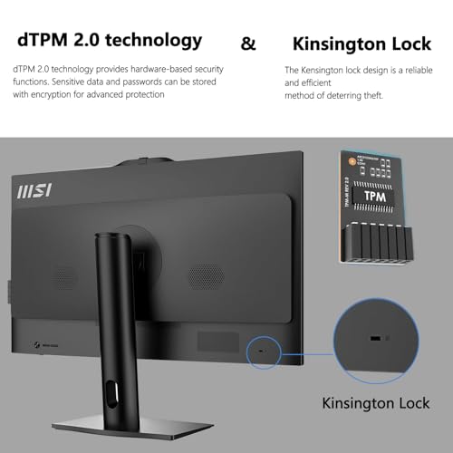 Image of msi PRO AP272P Business All-in-One Desktop, 27 inch IPS FHD 100Hz Eye-Care Display, Intel Core i5-14400, 16GB DDR5, 1TB SSD, IR FHD Webcam, Wi-Fi 6E, HDMI, DP, Wireless KB & Mouse, Windows 11 Pro