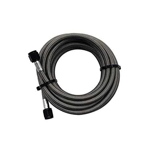 Snow Performance SNO-800-BRD 5' Stainless Steel Braided Water Methanol Line (4AN Black)