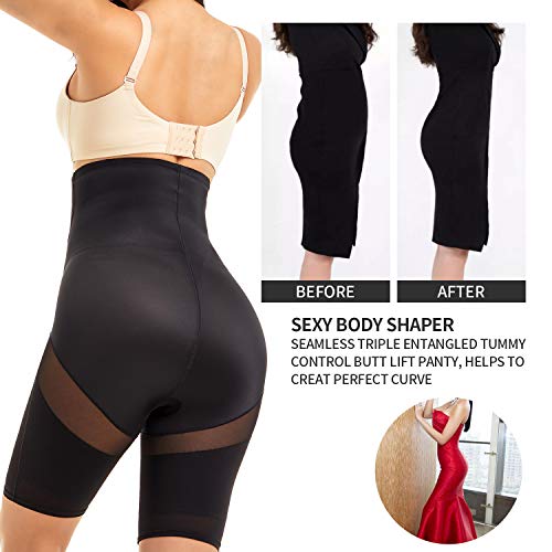 MOVWIN Tummy Control Shapewear for Women High Waisted Butt Lifting Panties Thigh Slimmer Body Shaper Shorts2