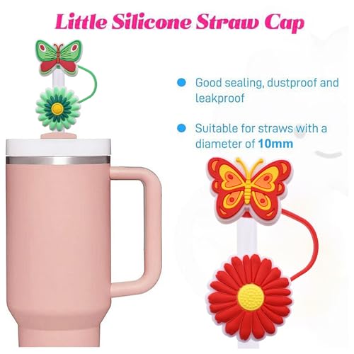 Stanley Cup Straw Cover Cap, Compatible with 30 & 40 Oz Tumbler, Reusable Straw Tips, Perfect for Gifts