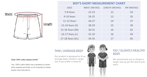 Image of UNOseven Shorts for Boys - 100% Cotton Printed with Side Pockets - Pack of 2 - Available from Size 7 Years to XL