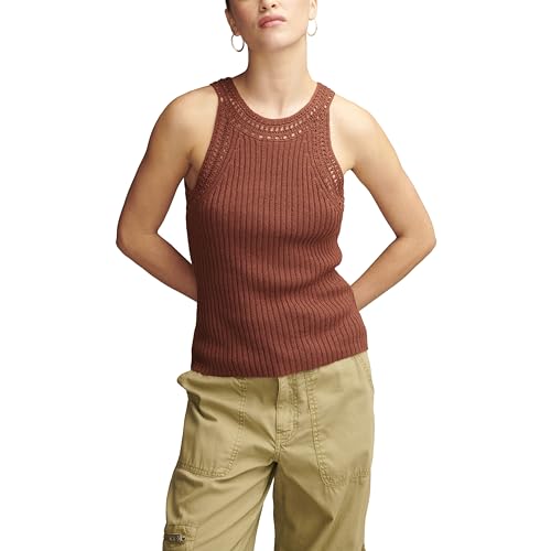 Débardeur en tricot côtelé extensible pour femme coupe ajustée confortable