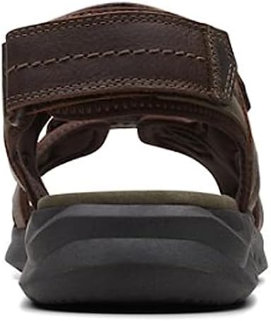 Clarks Men's Walkford Walk Flat Sandal, Dark Brown Leather, 10.5 Wide | Image 5