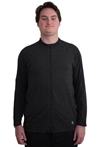 The Trevor - Men's Post Surgery Long Sleeve Top (XX-Large) Black