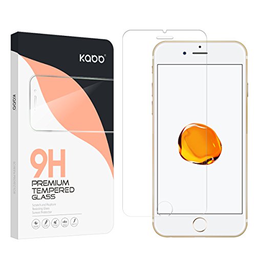 (2-Pack)iPhone 7/8 Glass Screen Protector, KABB 9H Hardness iPhone 7/8 Tempered Glass Screen Protector Apple HD Clear Shatterproof with Oleophobic Coating Anti-Fingerprint for iPhone 7/8 (4.7