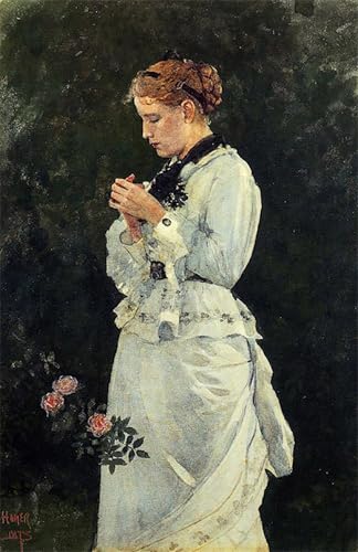 Lienzo decorativo Winslow Homer en formato 60x90cm para pintura de retrato