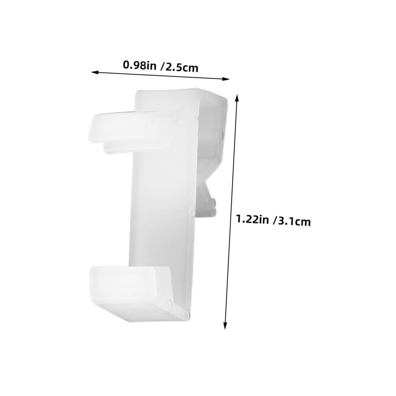 Yardenfun 20pcs White Valance Clips for Blinds Plastic Hidden Curtain Pegs for Easy Light Blocking Quick Setup Suitable for Horizontal Vertical Window Blind Accessories