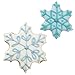 Christmas Snowflake Cookie Cutters 2-Pc Set Made in USA by Ann Clark, 2.5