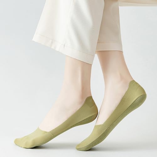3 Pairs Thin No Show Socks, Ice Silk Surface Invisible Low Cut Liners Sock for Women Flats Loafers Sneakers3