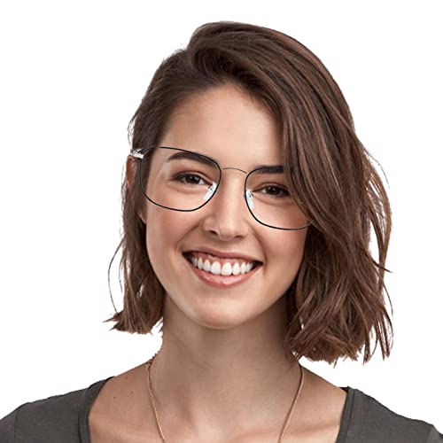 Óculos de bloqueio de luz azul | Óculos femininos com armação de metal hipster | Óculos de sol femin