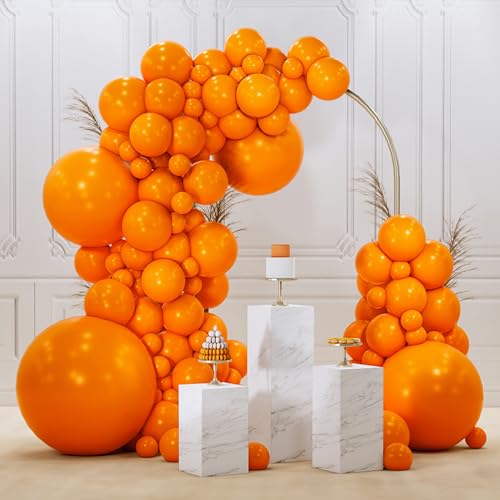 Image of PartyWoo Orange Balloons 99pcs Different Sizes of 36 18 12 10 5 Inch Matte Fall Balloon Arch Kit Garland for Thanksgiving Halloween Little Cutie Baby Shower Birthday Party Decorations Orange-Y9