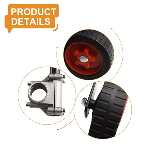 Rueda de empuje ajustable para cortacésped de 26-27 mm 6