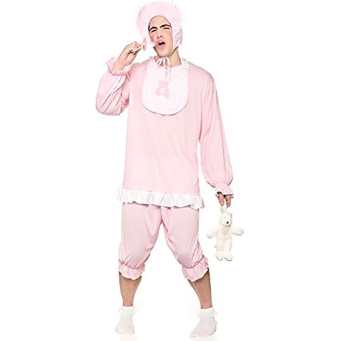Wicked Costumes Adult Unisex Cute Baby Girl Fancy Dress (Men: One Size) Pink Cover