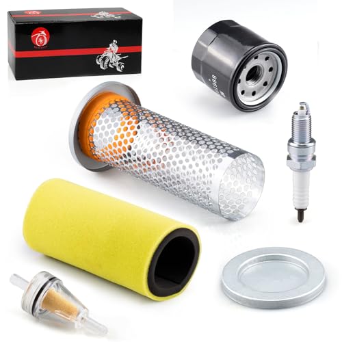 Image of Air Filter & Guide Cage Cap Oil Filter & Spark Plug Kit For Yamaha Rhino 450 660 YXR450 YXR660 2004 2005 2006 2007 2008 2009
