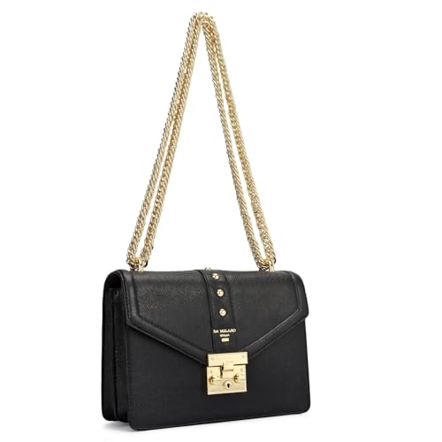 Image of Da Milano Leather Shoulder Bag for Women (00349D-OL)