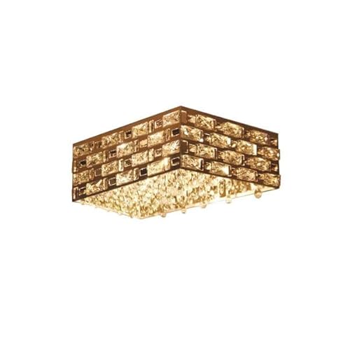 PHILIPS Caesar Crystal SS G9 Ceiling Chandelier | Elegant Square Pendant Light | G9 5x33W | Crystal Glass Design | Luxury Lighting for Living Room & Dining Room