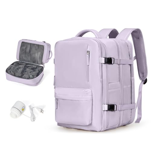Vacuum Backpack Travel with Pump, 45L Expandable Travel Backpack