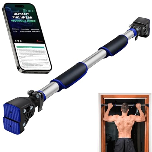 Barre de traction réglable sans vis pour porte 72-97 cm avec poignées mousse