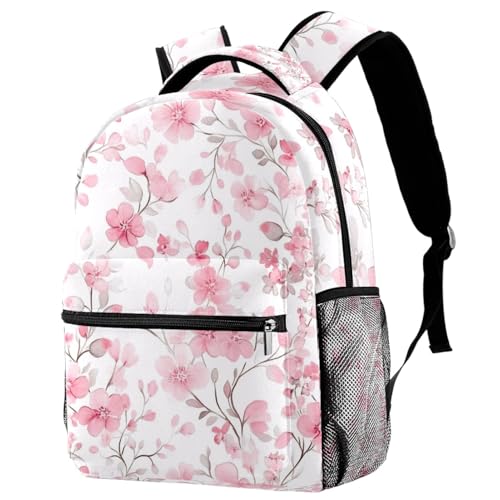 Sac à dos voyage Campus à fleurs roses pour sorties scolaires