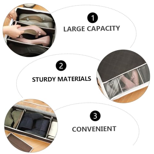 Boîte à Chaussures VICASKY en tissu pliable à compartiments réglables