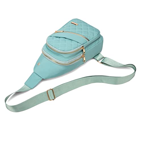 Image of AOSTIHOT Sling Bag Crossbody Bags for Women, Small Sling Backpack Cross Body Chest Daypack for Travel Casual Running Hiking Green