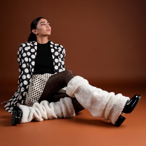Image of Theater Women's Plush Leg Warmer | Ultra Soft Knit | Cozy Winter Leg Warmer for Women | Free Size