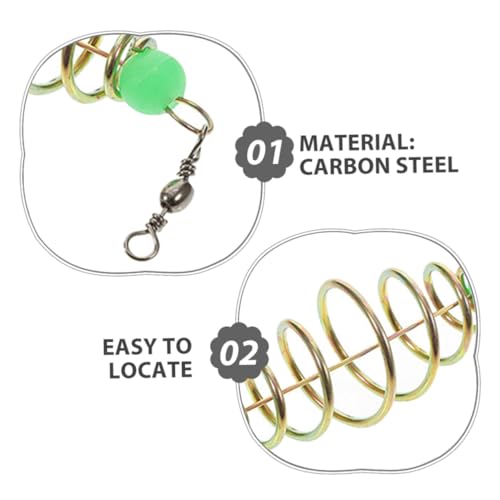 Porte-appâts pour carpe avec ressort accessoire de pêche en mer - 3