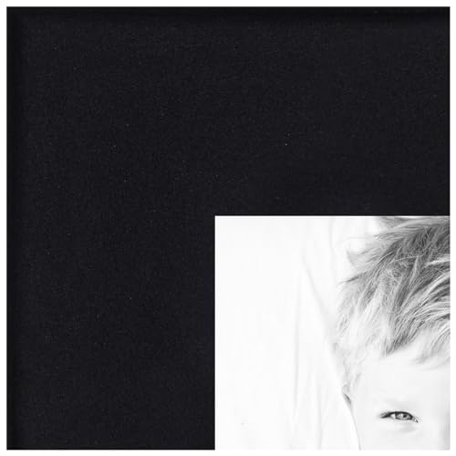 ArtToFrames 6x8 inch Satin Black Tall Wood Picture Frame, WOM0066-83412-YBKW-6x8