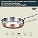 DELARLO Whole Body Tri-Ply Stainless Steel Frying Pan set, 8”/10”/12” Cooking pans, Kitchen Cookware Set, Fast Heating Chef's pan with Ergonomic Handles, Suitable for All Stove