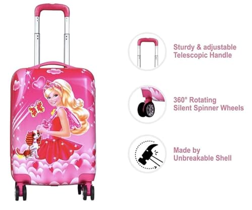 Image of ADSON Abs Kids Trolley 360 Rotating Luggage 360 Wheels Non-Breakable Exclusive Edition 20 Inch Kids Hardsided Suitcase with 4 Wheels, 360 Wheel Travel Trolley Bag
