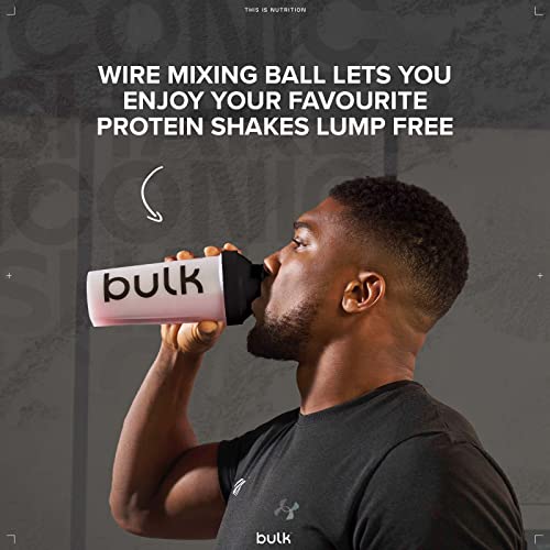 Bulk Iconic Shaker Bottle, 750ml, Clear, Leak-Proof, BPA-Free, Wire Mixing Ball for Lump-Free Shakes, Convenient Carry Handle, Transparent Fill Level, Dishwasher Safe - Image 5